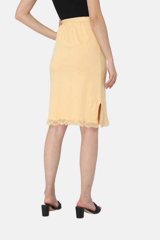INTIMACY LINGERIE Intimacy Women's Midi Bottom Slip Inner Wear for Gowns Under Skirt Slip Knee Length Innerwear Skirts Short Skirt - Image 2