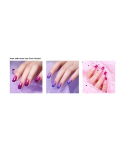 KASTWAVE Double Ended Nail Art Brushes Poly Gel Brush and Picker 2 in 1 Designs Manicure Care Tool for Poly Gel UV Gel Acrylic Nails Extension Nail Art Design Painting Salon and DIY(Pink)  - Image 2