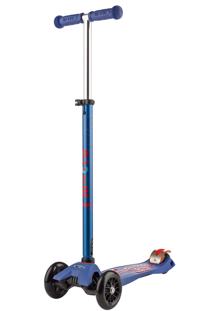 Micro Kickboard Maxi Deluxe 3Wheeled LeantoSteer SwissDesigned Micro Scooter for Kids Ages 512 Blue