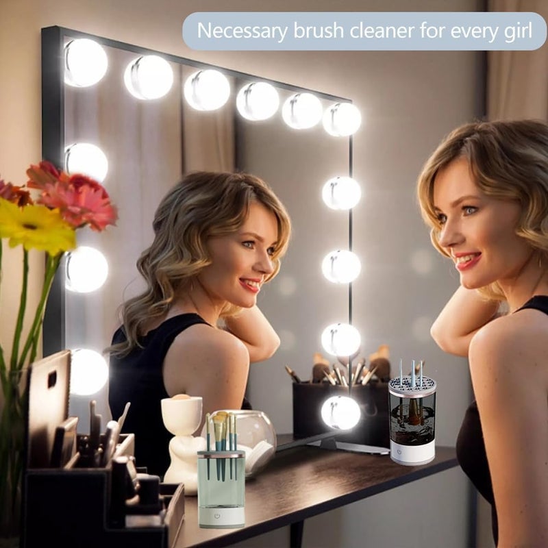 PARSPAR Automatic Makeup Brush Cleaner Machine  Fast and efficient deep cleaning  Effortless Makeup Brush Cleaning Brush Cleaner Fit for All Size Makeup Brush  Great Gift for Women Girls - Image 2