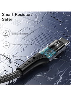 Generic Yesido CA109 Fast Charging and Data Cable - 2A - 3 Meters - Compatible with Lightning Devices-BLACK  - Image 4