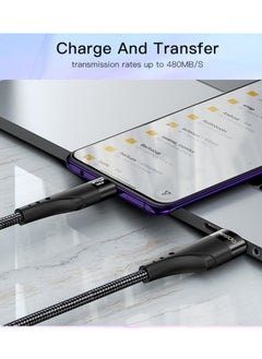Generic Yesido CA109 Fast Charging and Data Cable - 2A - 3 Meters - Compatible with Lightning Devices-BLACK  - Image 5