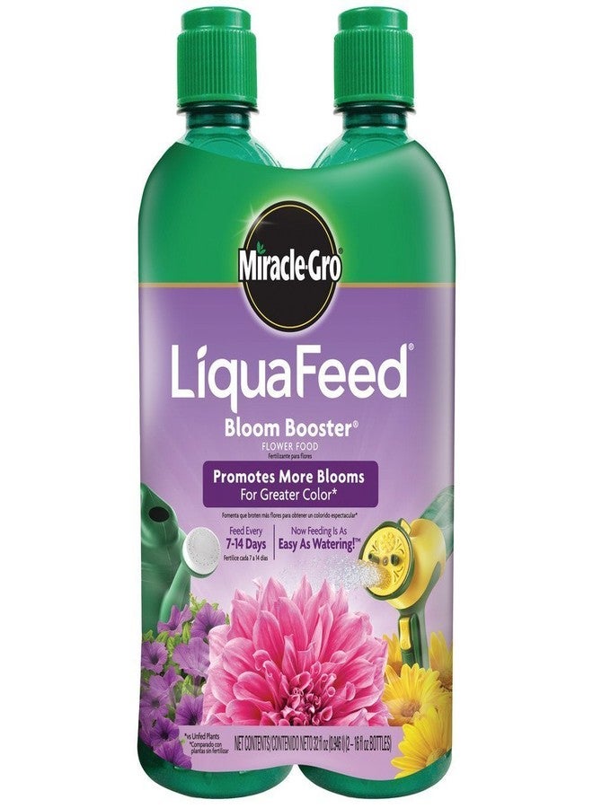 Miracle-GRO 100404 LiquaFeed Bloom Booster Flower Food, 4-Pack (Liquid Plant Specially Formulated for Flowers)