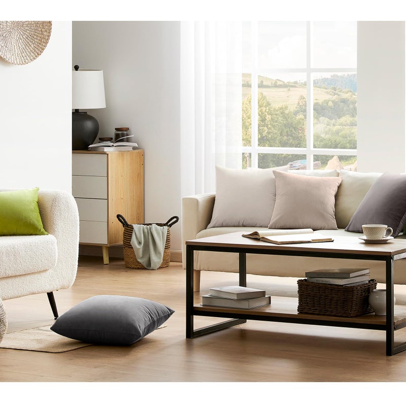 Softalker Throw Pillow Covers Set of 4, Velvet Soft Solid Colors Pillow Covers 18x18 Inch, Decorative Cushion Pillow Case for Couch Sofa Bedroom Living Room(Multi Grey) - Image 5