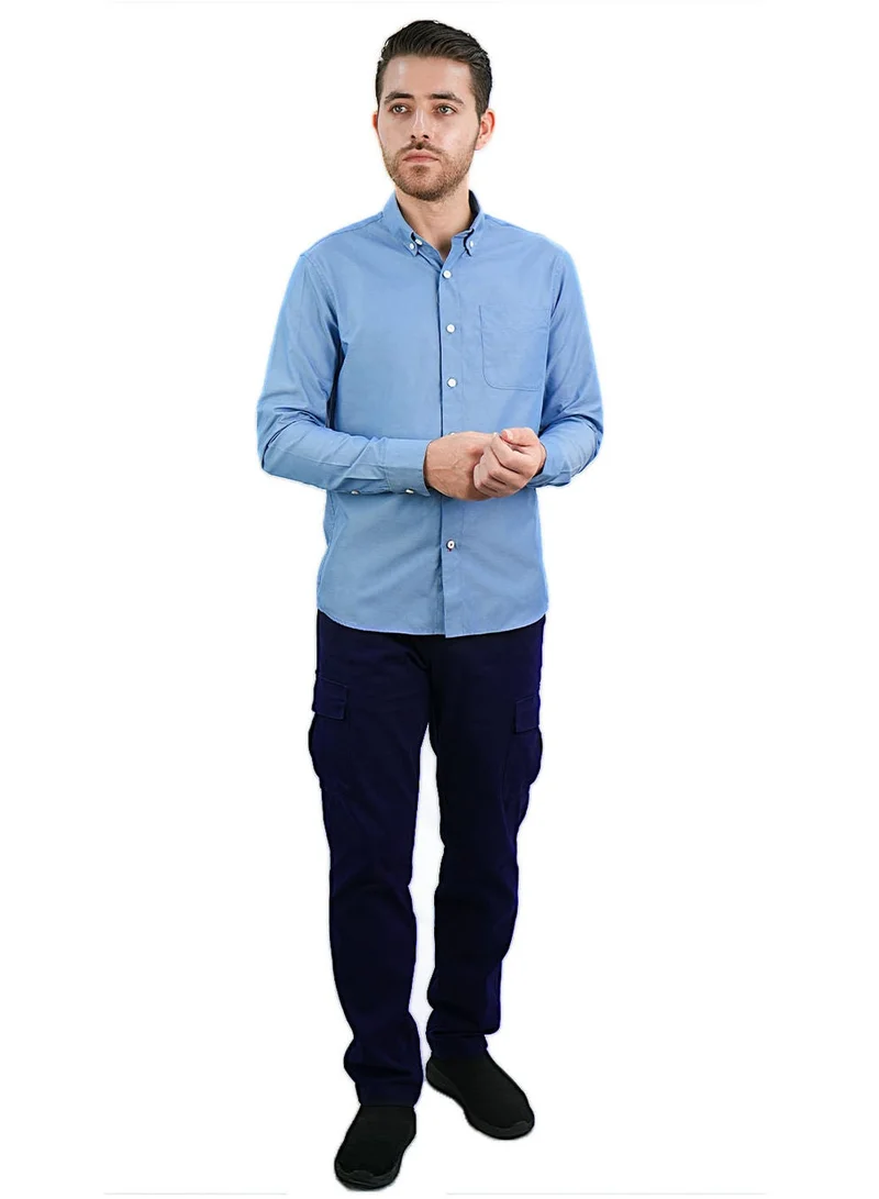 GIORDANO  Men's Slim Fit Shirt: 100% Cotton Poplin, Long Sleeve for Men | Best Price UAE