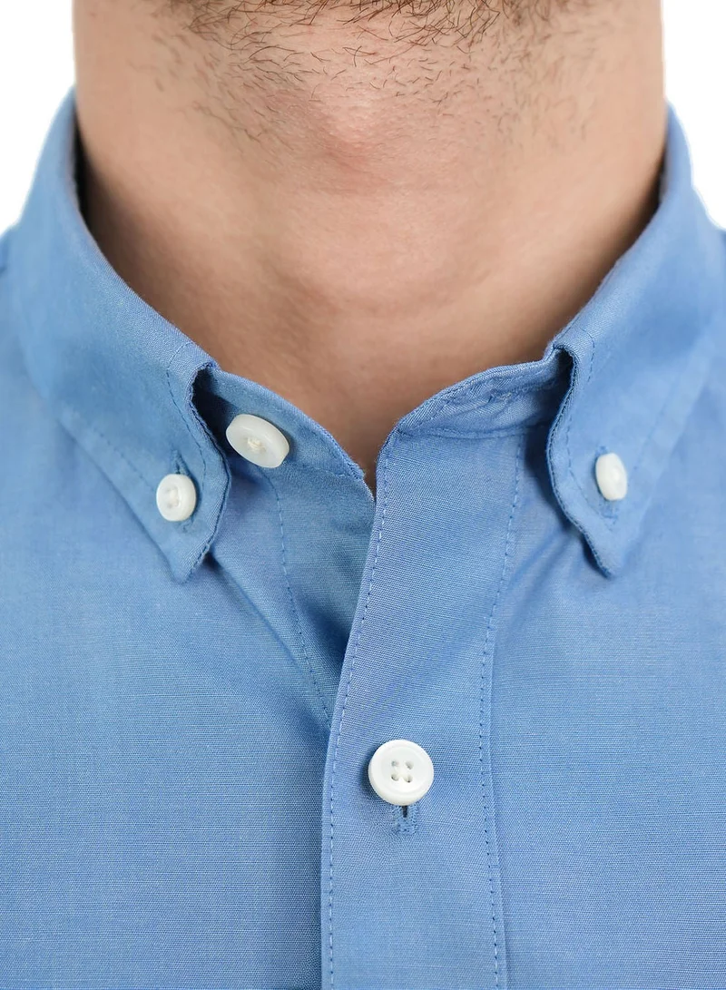 GIORDANO  Men's Slim Fit Shirt: 100% Cotton Poplin, Long Sleeve for Men | Best Price UAE