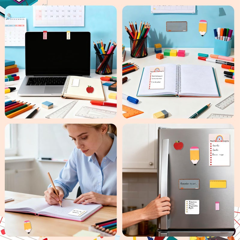Bluckincle Teacher Appreciation Gifts,Teacher Sticky Notes,Gifts for Teachers - Last Day of School End of Year Graduation Thank You,Cute Teachers Deals Supplies Post for School Office Classroom - Image 5