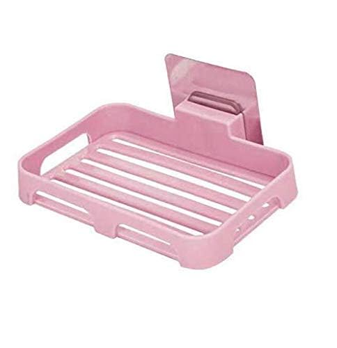 Jigva 2pcs Wall Mounted Self Draining Soap Dish Holder Case -Hanging Waterproof Box Storage Rack with Self Adhesive Magic Sticker for Bathroom, Kitchen, Bathtub, Washbasins - Image 3