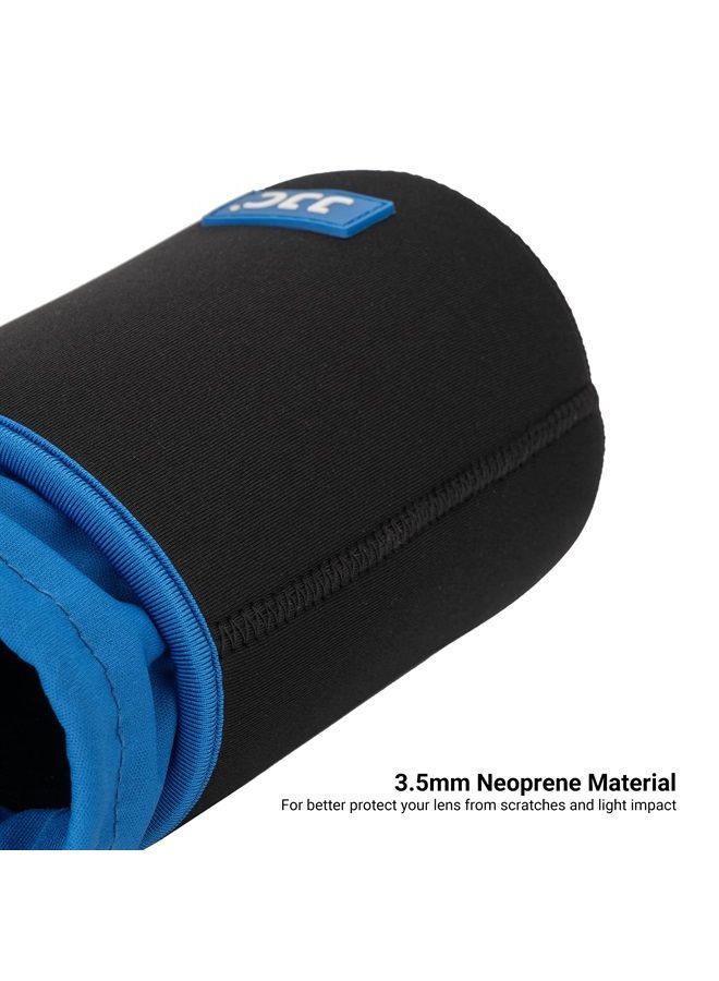 JJC Drawstring Neoprene Camera Lens Pouch Case, Protective Lens Bag for Mirrorless Lenses Up to 3.5 x 6.7" (D X H) for Canon EF 24-70mm f/2.8L Canon EF 85mm f/1.2L II Sigma 70-300mm F4-5.6 and More  - Image 1