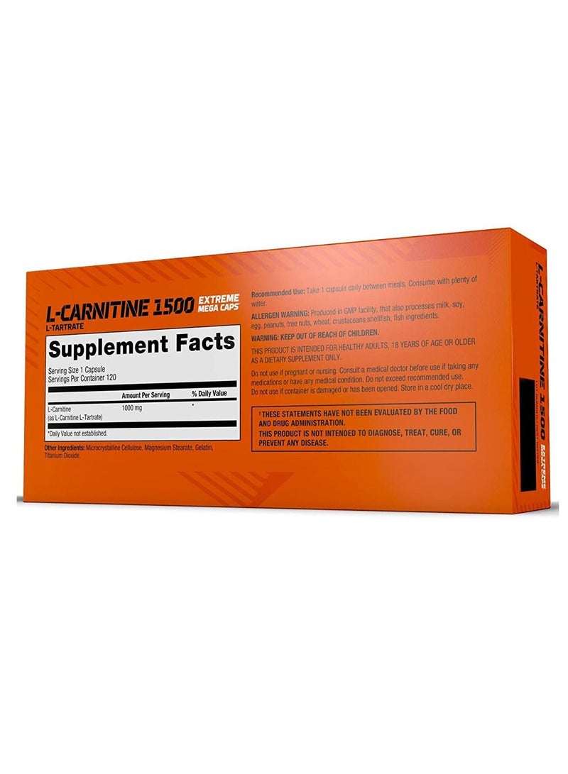 أولمب إل-كارنتين 1500 إكستريم 120 كبسولة - Image 2