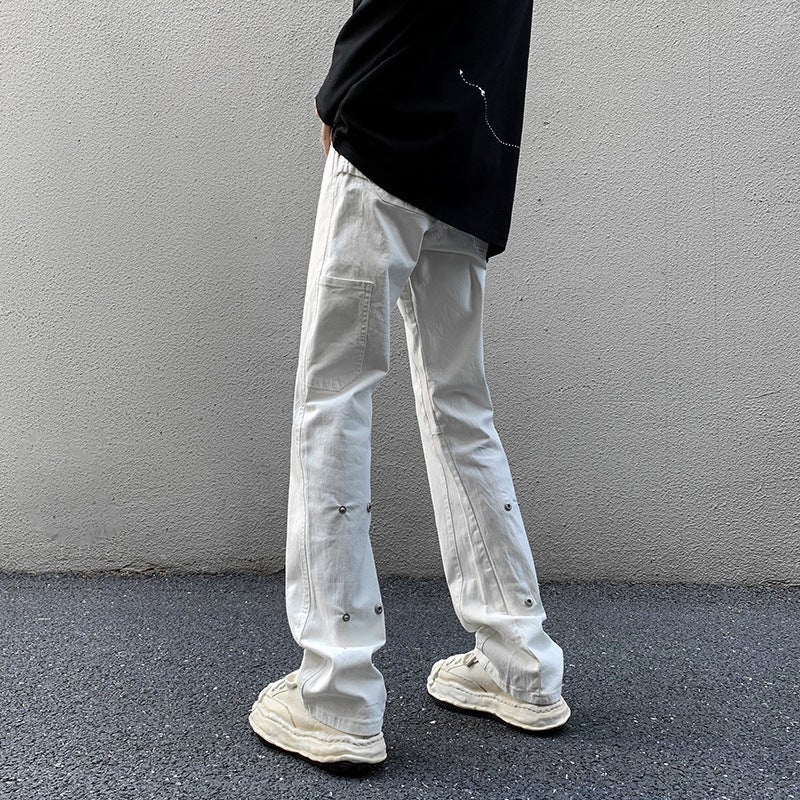 Unisex Classic Denim Jeans Loose Fit Daily Outdoor Wear - Image 2