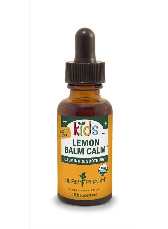 HERB PHARM Kids Certified-Organic Alcohol-Free Lemon Balm Calm Liquid Extract, 1 Ounce (GLKLEMON01) - Image 1