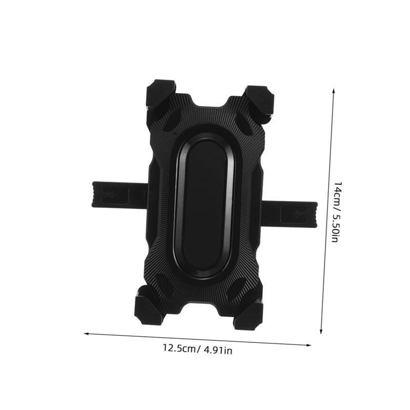 2pcs Adjustable Handlebar Phone Mount For Motorcycle Scooter Mobile Holder Riding Navigation Communication Stable Black - Image 3