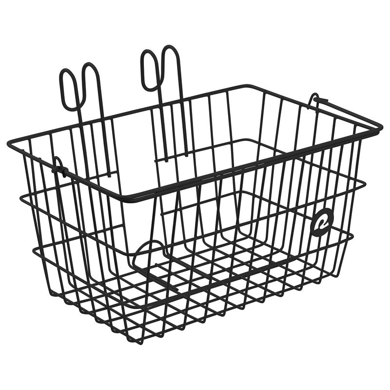 Retrospec Rï»¿etrospec Apollo-Lite Lift-Off Front Bike Basket, Lightweight Steel ï»¿with Integrated Detachable Hooks and Built-in Handle for Easy Assembly and Portability - Image 1