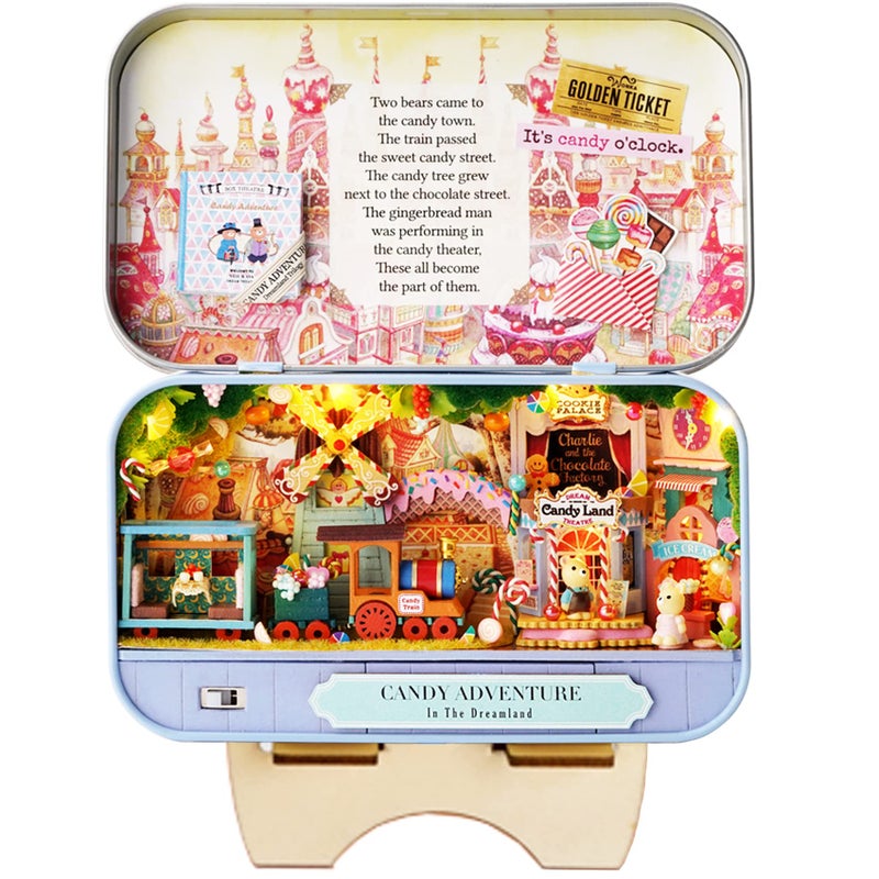 Spilay Dollhouse Miniature with FurnitureDIY Dollhouse Kit Mini Iron Box Theater124 Scale Creative Room Best Birthday Gift for Adult Lover Girl Friend Birthday Gift Q09 - Image 2