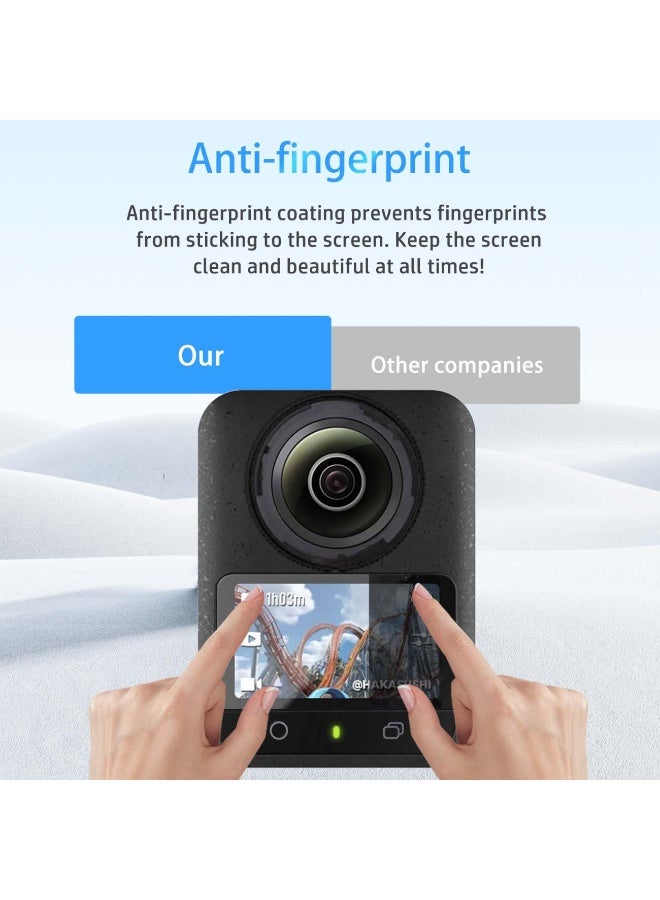 2-Pack Screen Protector for DJI Osmo 360 Camera Tempered Glass Camera Screen Protector 9 Hardness HD Clear Anti-Scratch and Bubble-Free Protective Film - Image 4
