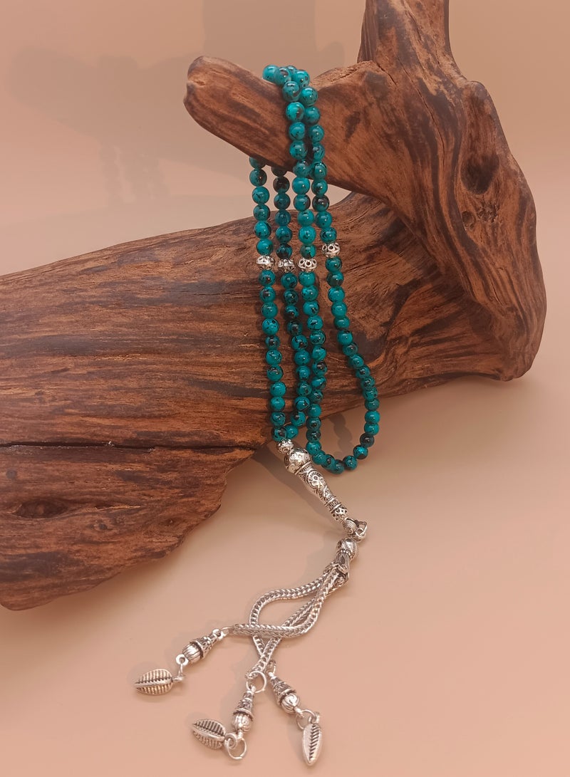 موجود 99 خرزة صلاة من اللؤلؤ الطبيعي/تسبيح/5 ملم - Image 4