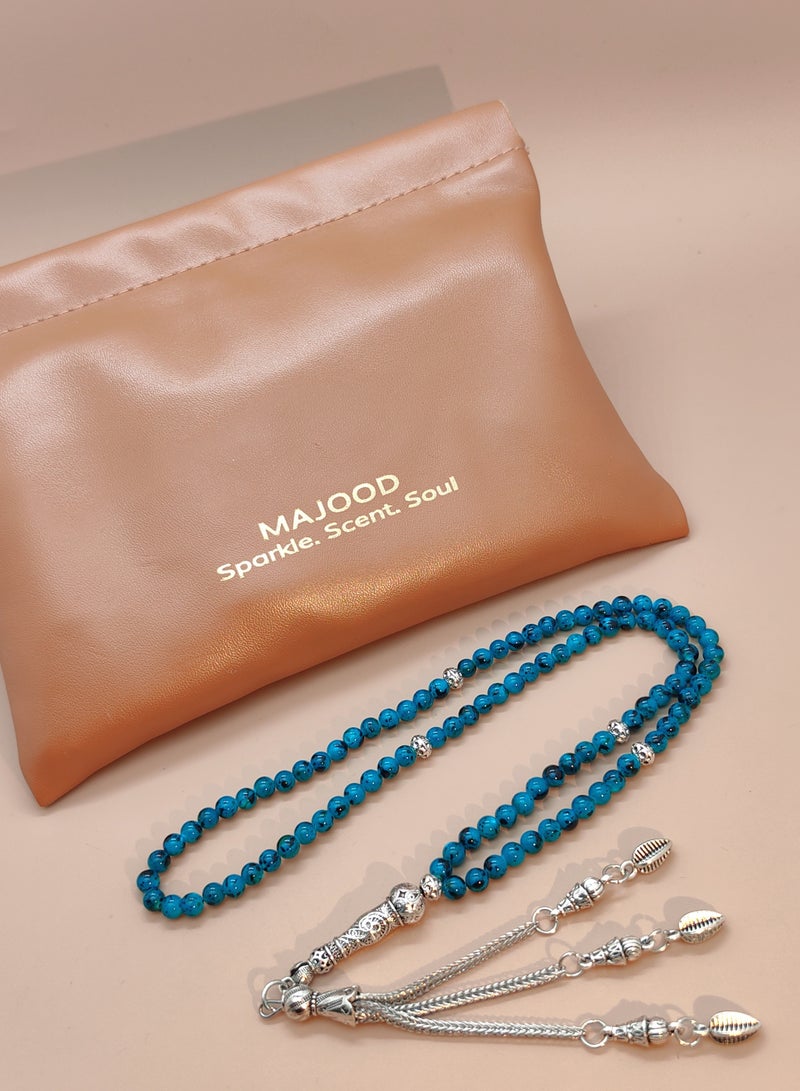 MAJOOD 99 Natural Shell Pearl Prayer Beads/Tasbih/5mm - Image 2