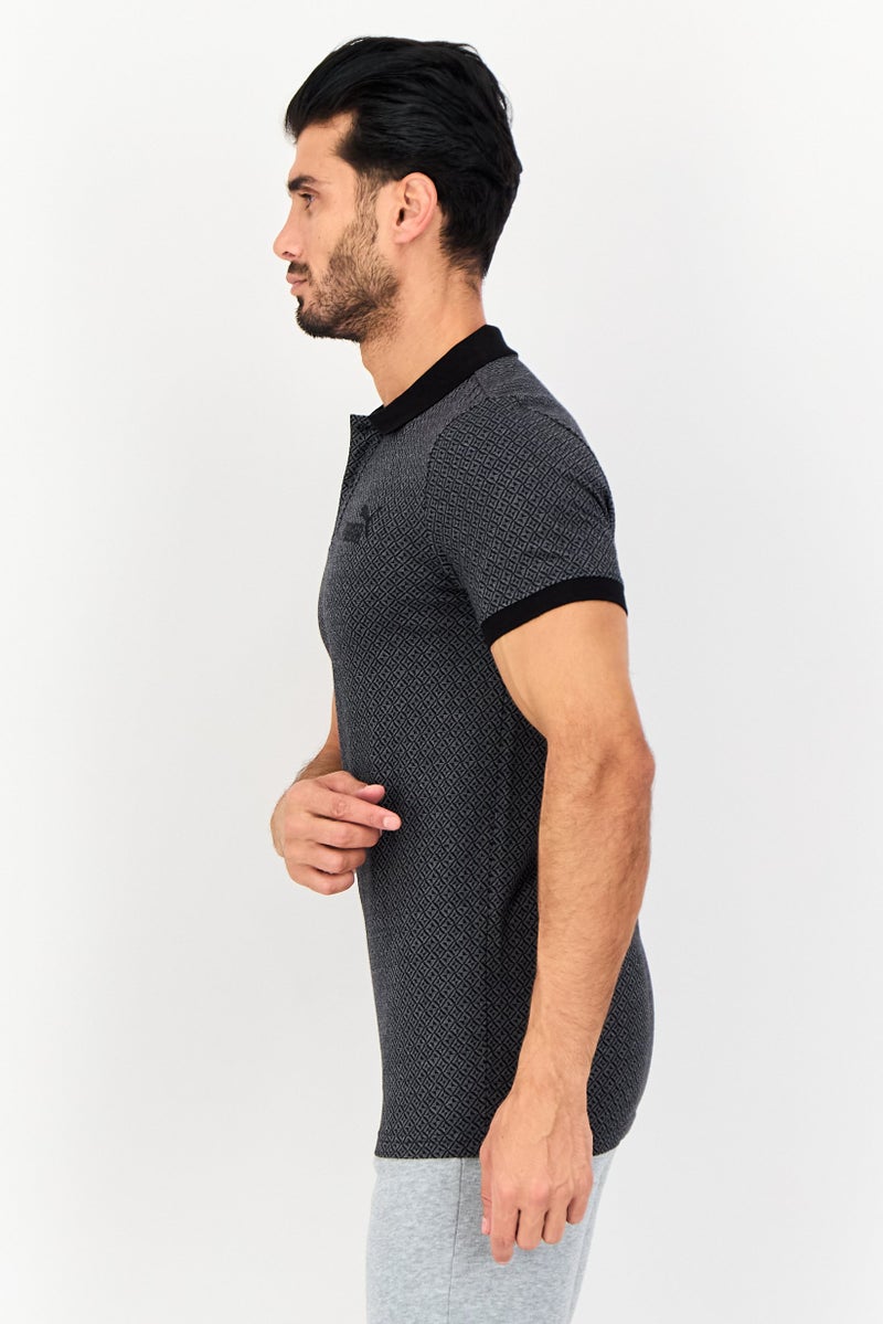 PUMA Men Slim Fit Embroidered Logo Short Sleeves Outdoor Polo Shirt, Multicolor - Image 2