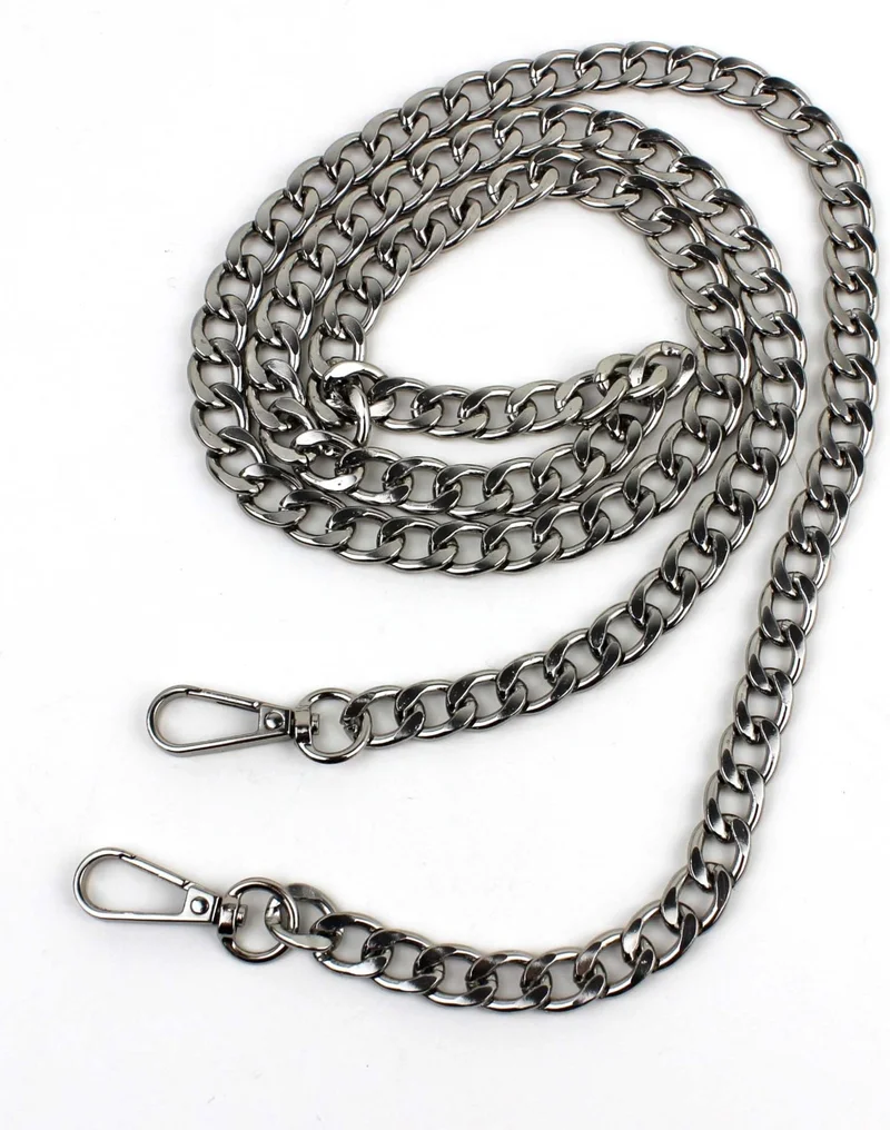 ديرسي كلوب Silver Color Bag Chain Crossbody Bag Shoulder Chain Strap 125 cm