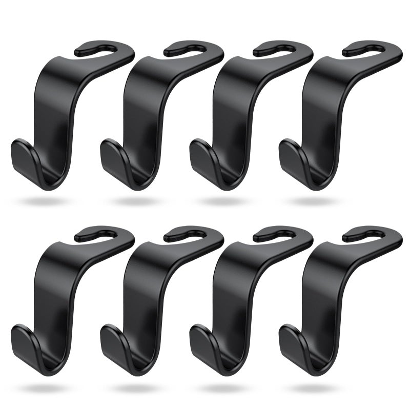 DTDNZKN 8Pack Car Seat Back Storage Hook Auto Seat Hook Hangers Storage Organizer Interior Accessories for Purse Coats Umbrellas Grocery Bags Handbag - Image 3