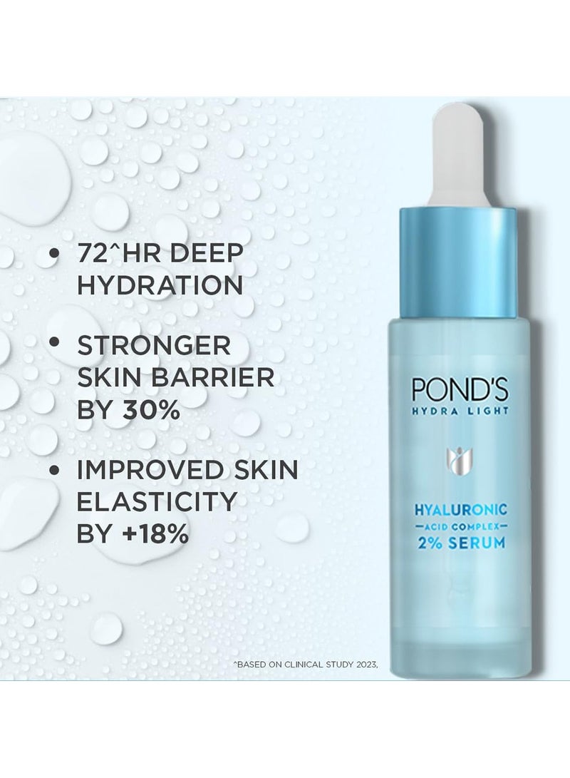 Pond's Hydra Light Hyaluronic Acid Complex 2% Serum For 72 Hr Deep Hydration 14ml - Image 4