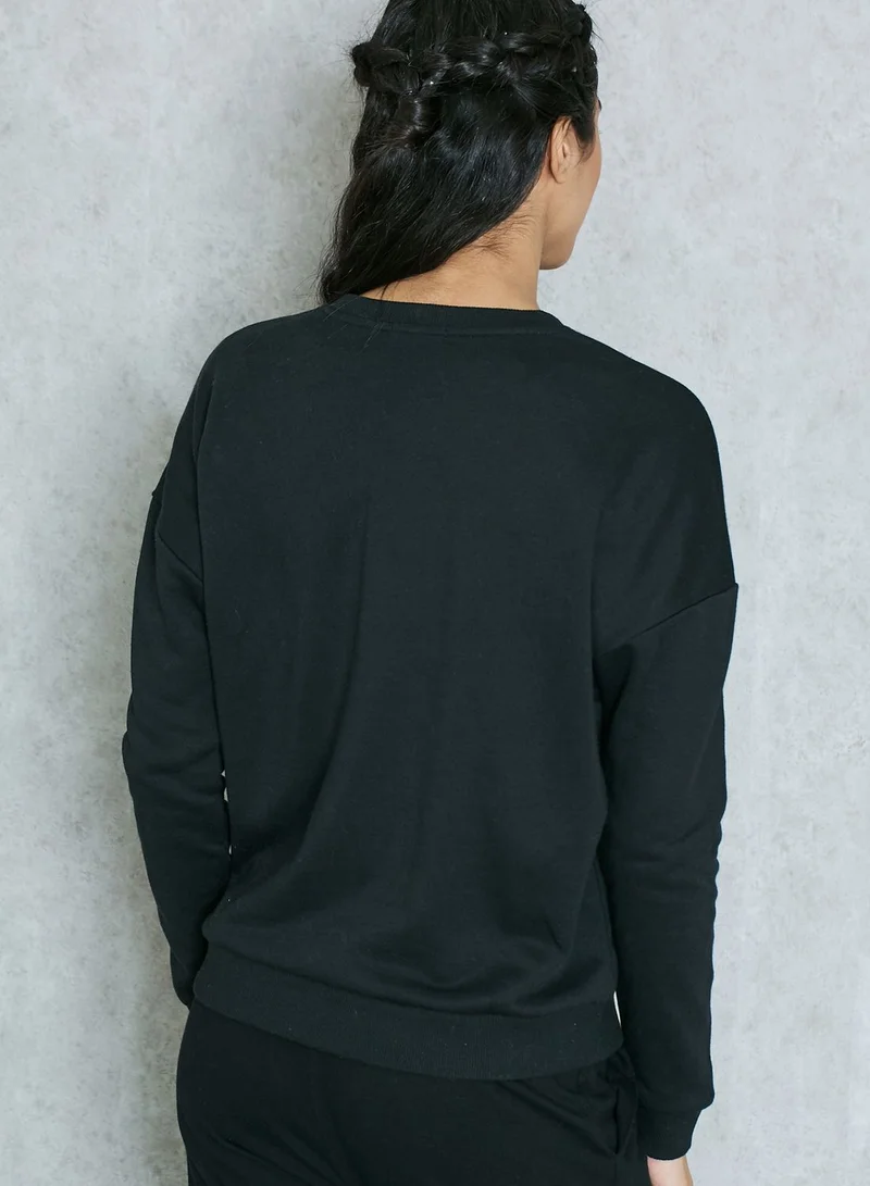 FOREVER 21 Butterfly Patches Sweatshirt