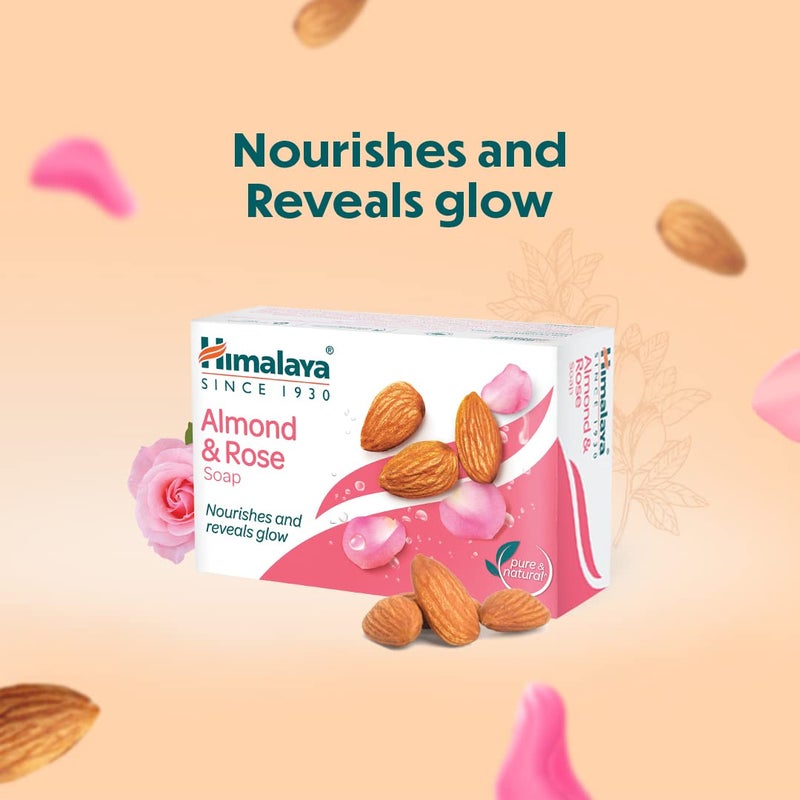 Himalaya Herbals Moisturizing Almond and Rose Soap 125g - Image 3