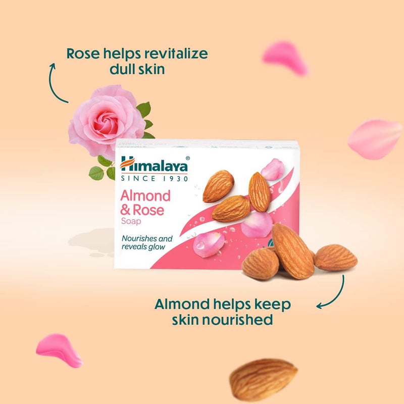 Himalaya Herbals Moisturizing Almond and Rose Soap 125g - Image 4
