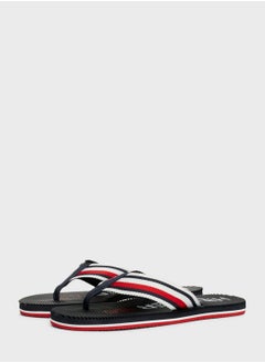 TOMMY HILFIGER Logo Massage Footbed Flip Flops  - Image 3