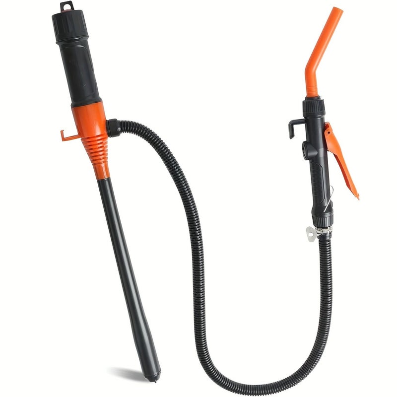 Portable Fuel Transfer Pump Battery Powered Liquid Pump With Flow Control Nozzle Battery Not Included 2.4 Gallons Per Minute High Efficiency For Gasoline Diesel Kerosene Model AL 2240 - Image 1