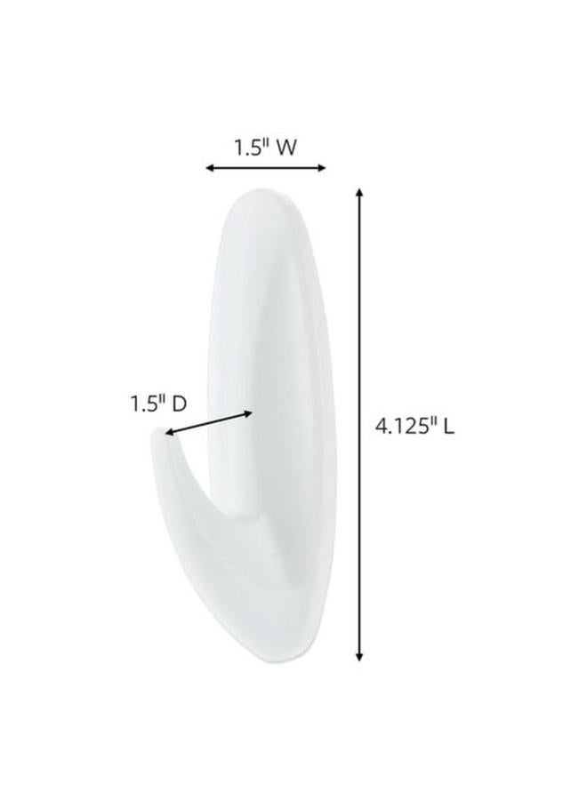 Command Designer Adhesive Hook with 2 Strips White Large 17083ES  - Image 5