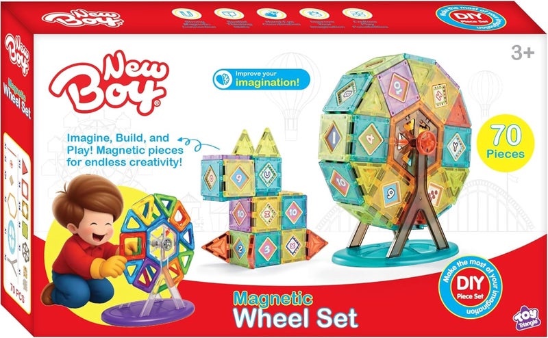 NewBoy Magnetic Wheel Set (70pcs) - Image 1