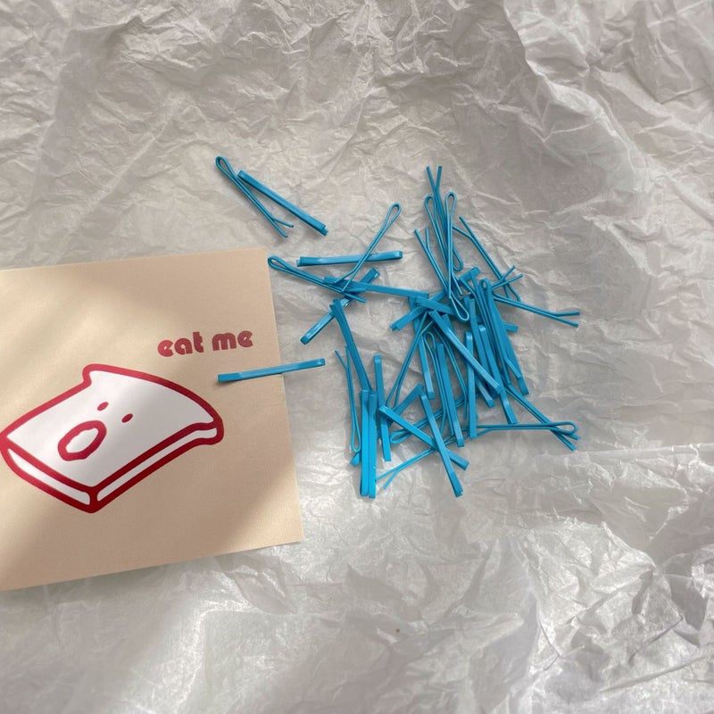 Generic 2cm2.5cm3cm color paint mini clip bjd small cloth ob11 baby hairpin doll hair accessories 2cm-13# positive blue