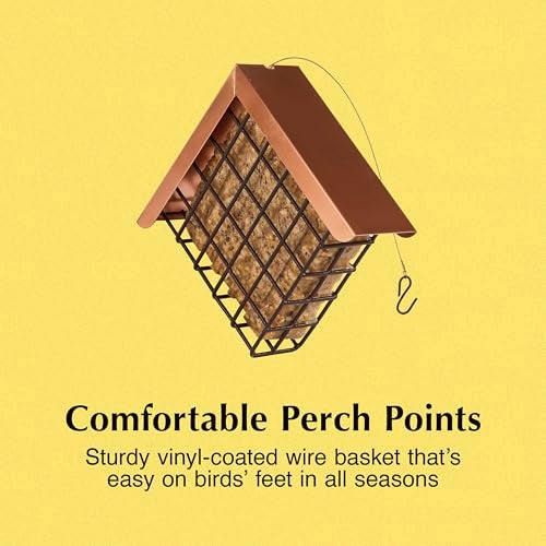 CS C&S Hanging Suet Basket w/Roof 14.4 Ounces - Image 4