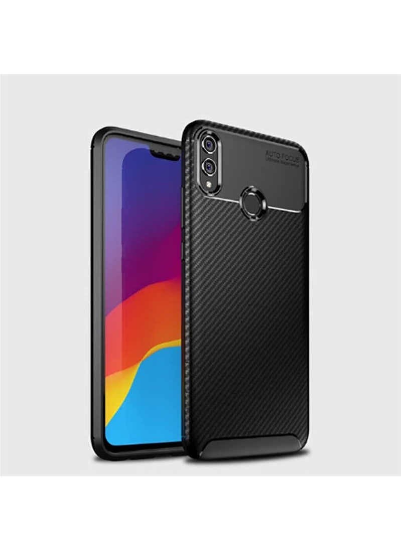 Nevarium - Xiaomi Mi Play Case Carbon Textured Silicone - Black - Image 1