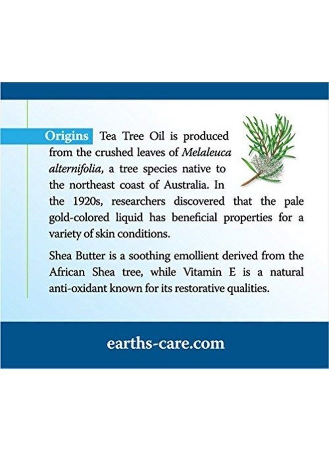 Earth's Care - Tea Tree Oil Balm - Tea Tree Moisturizer for Problem Skin - Repair Cream with Shea Butter and Vitamin E 2.5 oz. (71 g) - Image 1