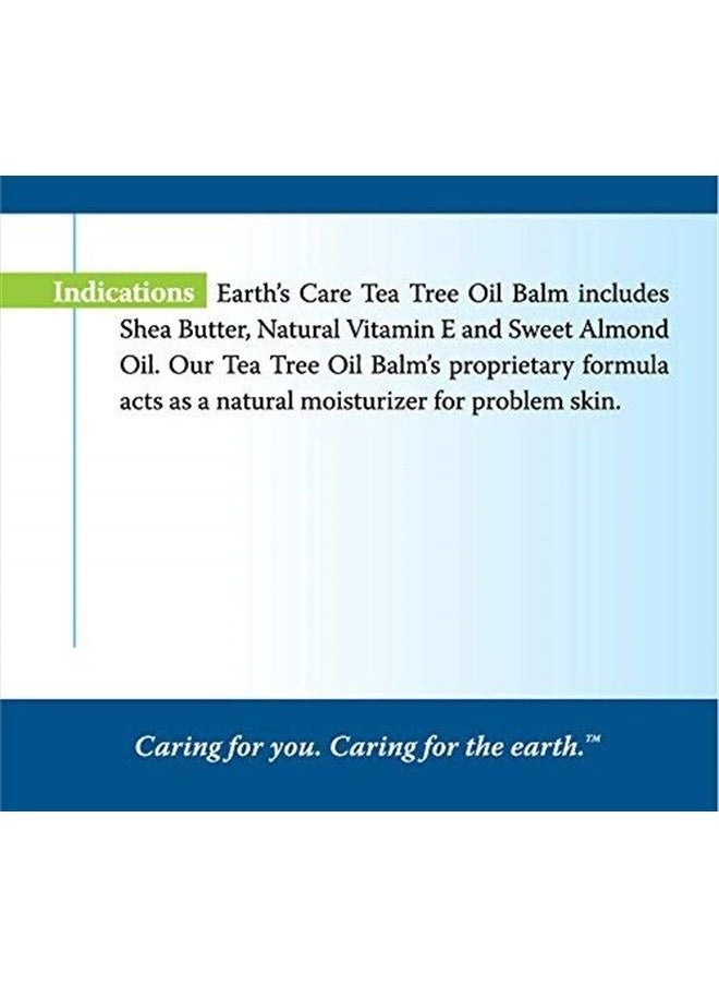 Earth's Care - Tea Tree Oil Balm - Tea Tree Moisturizer for Problem Skin - Repair Cream with Shea Butter and Vitamin E 2.5 oz. (71 g) - Image 1