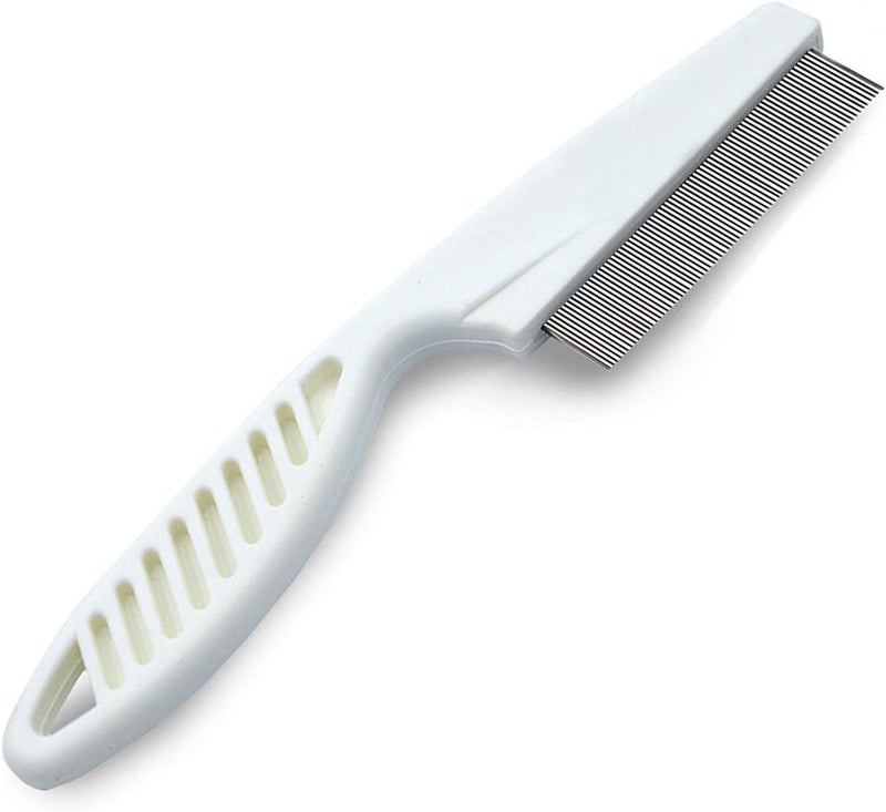 SCIENISH Pet Hair Flea Comb Stainless Pin Dog Cat Grooming Brush Clean Tool - Image 1