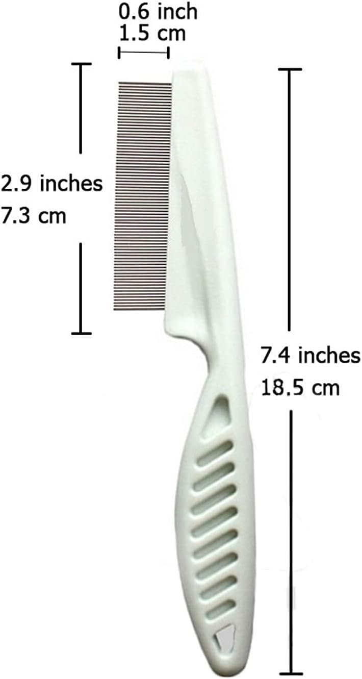 SCIENISH Pet Hair Flea Comb Stainless Pin Dog Cat Grooming Brush Clean Tool - Image 5