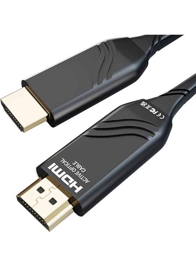 8K HDMI Fiber Optic Cable – 50M Ultra High-Speed – Lossless Signal – Flexible & Durable Design  - Image 1
