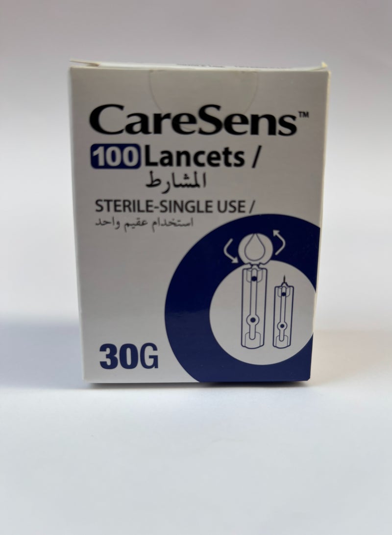I-Sens Caresens 100 Lancets-Sterile-Single Use 30G 