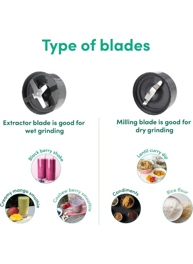 nutribullet 12 Piece set  Accessories 600W High-Speed Bullet Blender, Multi-Functional Nutrient Extraction, Smoothies Maker, Easy Cleanup, 700 ml, NBR-1212M, 1-Year Warranty, Grey 700 ml 600 W NBR-1212M Grey - Image 2