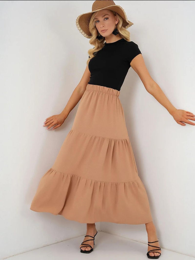 BIG DART BDART Textured Maxi Skirt - Image 3