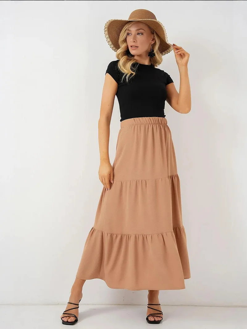 BIG DART BDART Textured Maxi Skirt