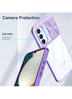 AUTO FOCUS Shockproof Protective Case Cover With Slid Camera Cover For Samsung Galaxy A34 Purple  - Image 3
