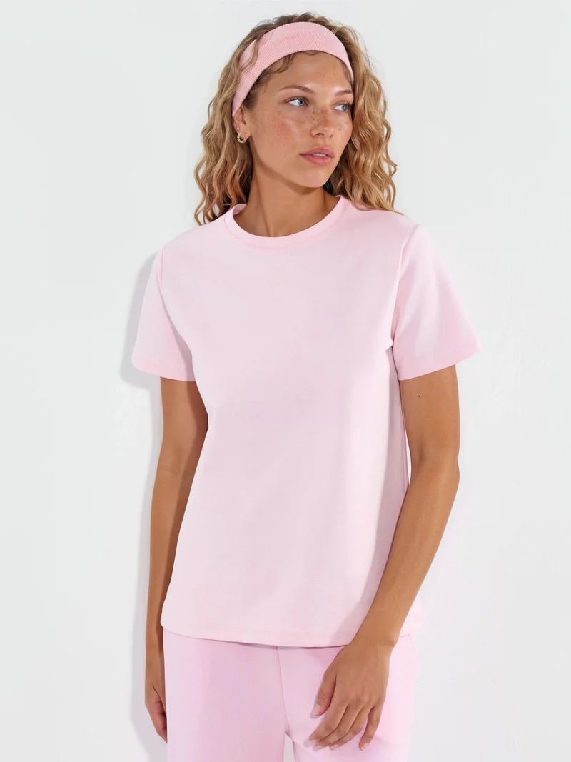 بوسيم BUSEM Plain Crew Neck T-Shirt