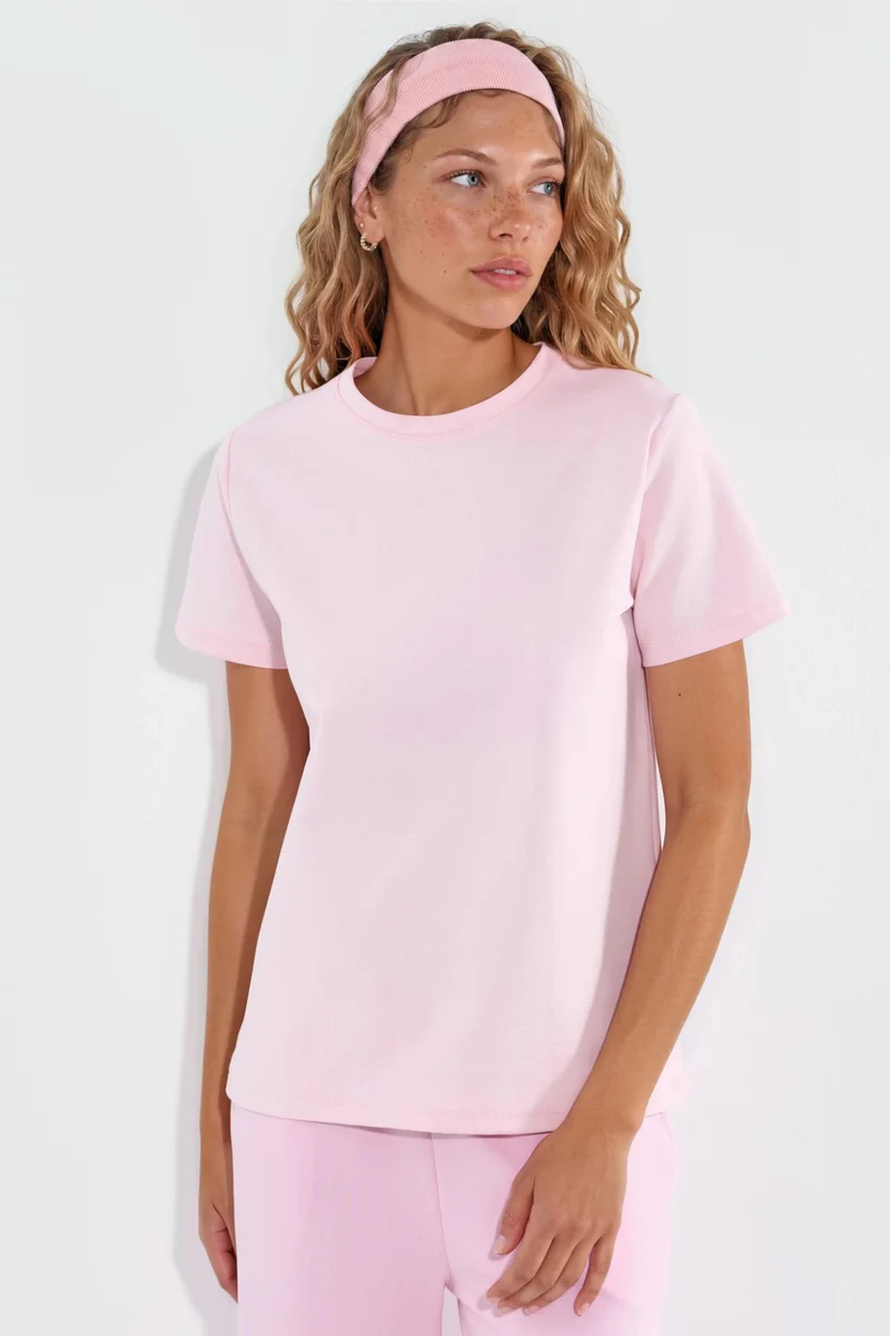 BUSEM Plain Crew Neck T-Shirt