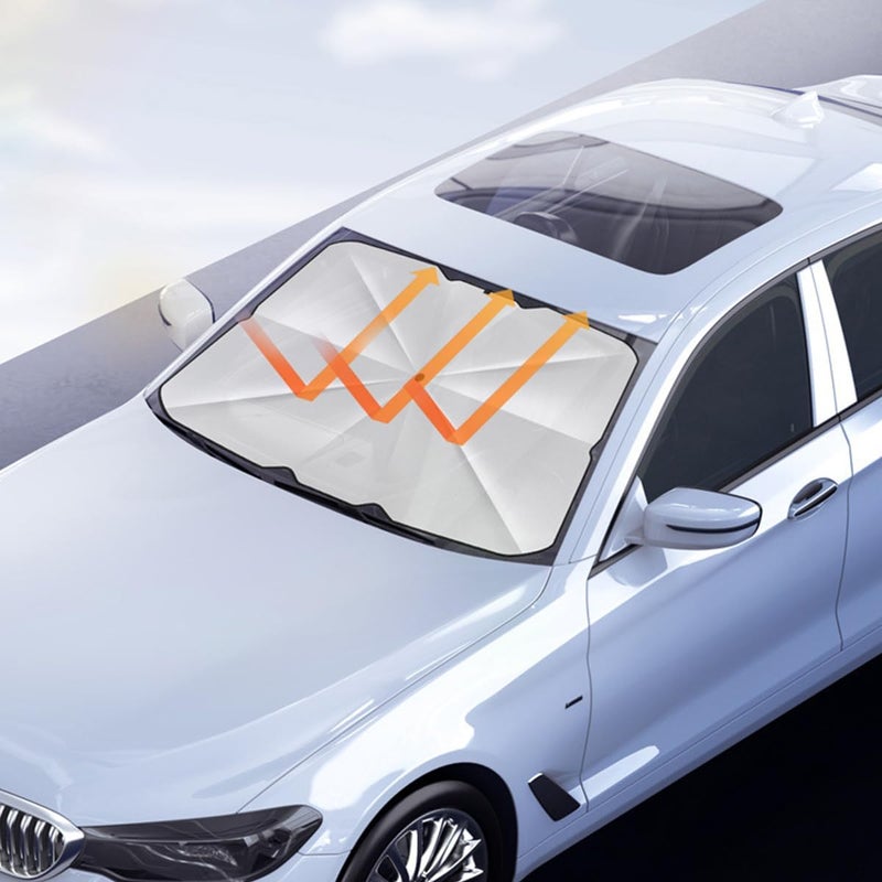 Car Front Windshield Sunshade Umbrella, 145 * 79CM UV Protection & Heat Insulation - Image 2