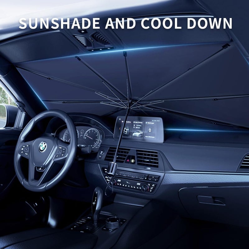 Car Front Windshield Sunshade Umbrella, 145 * 79CM UV Protection & Heat Insulation - Image 4